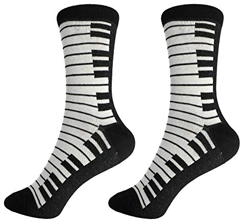 mugesh Musik-Socken Tastatur (43/45) - Schönes Geschenk für Musiker