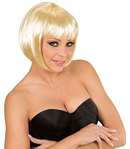 NET TOYS Kurzhaar Bob Perücke Pagenkopf blond Damenperücke mit Pony 20er Jahre Frisur Kurzhaarperücke Damen Faschingsperücke Karnevalsperücke