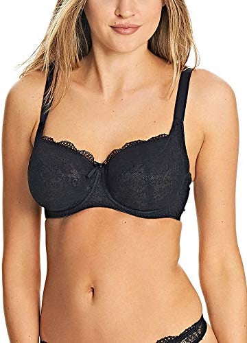 Freya womensAA1012Freya Fancies Underwire Balcony K Cup Bra Bra - Black - 36GG US