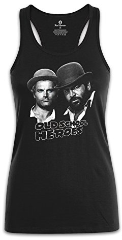 Bud Spencer® Damen Old School Heroes Tank Top (schwarz)