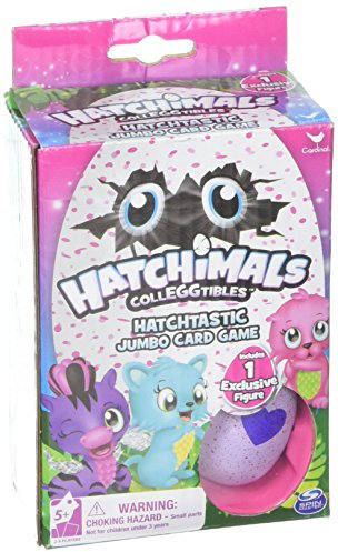 Hatchimals CollEGGtibles Jumbo-Kartenspiel mit 1 exklusiven Figuren-Ei