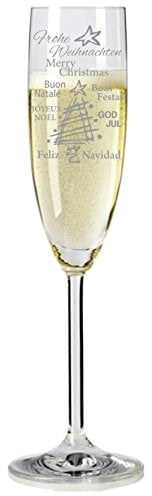laser-diele Leonardo Sektglas mit Gravur zu Weihnachten – Geschenke für Frauen – Weihnachten