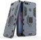 Compatibile con Huawei P Smart Cover, Custodia Armor Anello Cavalletto (Funziona con Il Supporto Magnetico per Auto) Case Paraurti per Huawei P Smart, Enjoy 7S (Blu Navy)