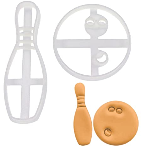 Kegel und Bowlingkugel Ausstechformen, 2 Teile, Bakerlogy