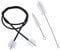 Gazechimp 3Pcs Trompete Reinigung Pflege Kit, Trompete Posaune Tuba Blasinstrumente Bürste Pinsel Flexible Bürste Set
