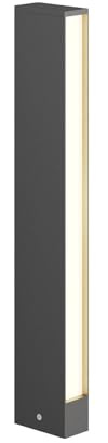 Lucande LED Outdoor Lights Lirka (Modern) in Black Made of Aluminium (2 Light Sources,) from Garden, Path Bollard lamp Pillar