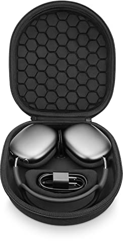 Smart Case für Apple AirPods Max unterstützt den Schlafmodus, Hartschalen-Organizer, tragbare Reiseabdeckung, Aufbewahrungstasche (schwarz)