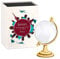 Maverton Glas-Globus - mit gravierter Weltkarte - in personalisierter Box - Kristallglobus - Weltkugel - Briefbeschwerer - Geschenke für Männer - Äquator