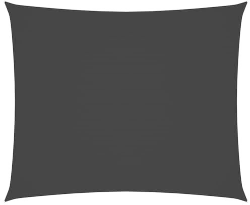 vidaXL Sonnensegel Wasserfest Sonnenschutz Windschutz Sonnendach UV Schutz Garten Terrasse Balkon Oxford-Gewebe Rechteckig 6x7m Anthrazit