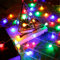 Catena Luminosa LED, Globo di Luci, 6M 40 LED Luci Stringa LED a Batteria, 2 Modalità Colorate Impermeabile Decorative Ghirlanda Esterno/Interni per Giardino, Feste, Camera, Casa (Multicolore)