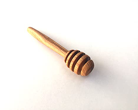 Generisch Honiglöffel 12 cm Honigheber Honig Dosierlöffel Holzlöffel handgemacht aus echtem Olivenholz Hochwertig Naturprodukt