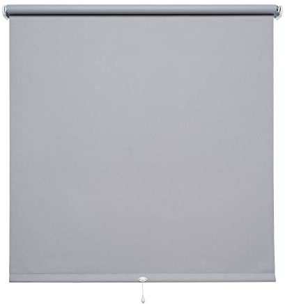 Verdunkelungsrollo Springrollo Schnapprollo Rollo Hellgrau Breite 60-200 cm Länge 160 cm Blickdicht Blickschutz (160 x 160 cm)