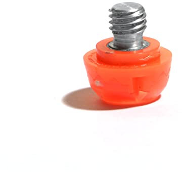 Genérico Tacos de Goma para Botas de fútbol-1Taco de fútbol de Recambio de 6mm (Naranja flúor)