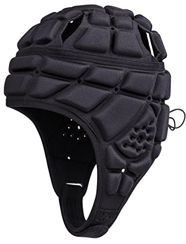 Luckxing Gepolsterte Kopfbedeckung Helm Fußball Torwart Helm Tormann Torhüter Kopfbedeckung Gepolstert Für Damen Herren Jungen Kinder