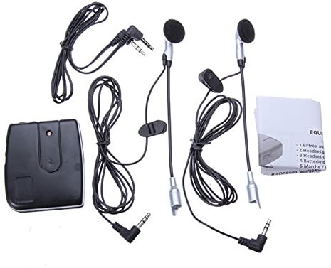 Asudaro Motorradhelm Walkie-Talkie, Motorrad Helm Headset 2-Wege Motorradhelm Kommunikation Walkie-Talkie Intercom Headset mit Mikrofon für Motorrad Fahrrad Universalhelm,Schwarz