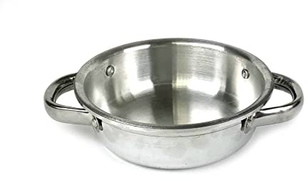 Tredoni 14cm Authentic Shakshuka Pan - Double Handle Aluminum Small Sauté Frying Pan & Serving Dish (14 cm)