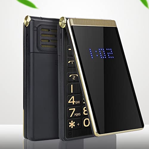 Cuifati 2G Unlocked Flip Cell Phone for Elderly, Dual SIM, 2.8in Large Screen, 5900mAh Battery, Flashlight