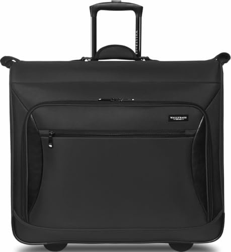 WallyBags Solutions Kleidersack mit Rollen, Schwarz, 114 cm, Schwarz, 45-Inch, Solutions Kleidersack zum Rollen