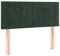 vidaXL Kopfteil, Bettkopfteil mit Holzbeinen, Höhenverstellbar Polsterkopfteil für Bett, Betthaupt Bettzubehör Schlafzimmer, Dunkelgrün 80x5x78/88cm Samt