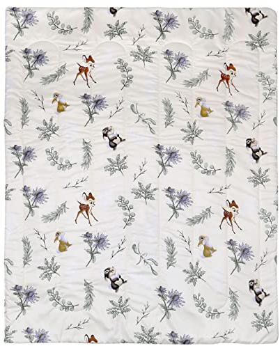 sarcia.eu Bambi Disney Kinderdecke, Mint-Creme Decke 120x150cm, Oeko-TEX