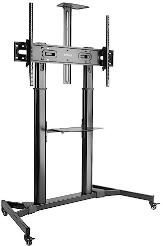 Speaka Professional SP-TVC-600 TV-Rollwagen Höhenverstellbar, Ausziehbar, Neigbar 152,4 cm (60) - 254,0 cm (100) Höhe