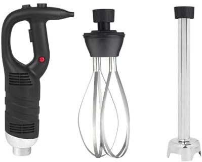 GGM Gastro | STMLA45N#MSA30#RBA25 | Stabmixer inkl. Mixstab 300mm & Rührbesen - 450 Watt - Geschwindigkeit stufenlos regelbar