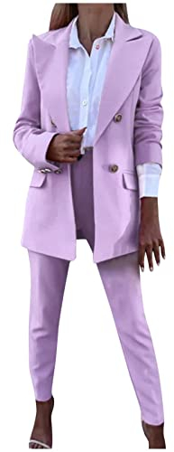 Hosenanzug Damen Festlich Hochzeit Einfarbig Hosenanzüge Hose & Blazer Kombinationen Formell Anzugjacke Longblazer Anzughose OL Pendler Kostüm Party Business Arbeitsanzug Professionelle Kleidung