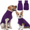 Hjyokuso Hundepullover, Hundemantel Fleece, Warmer und Leichter Pulli für Kleine Mittelgroße Große Hunde, Wintermantel, Outdoor Jacke - Lila
