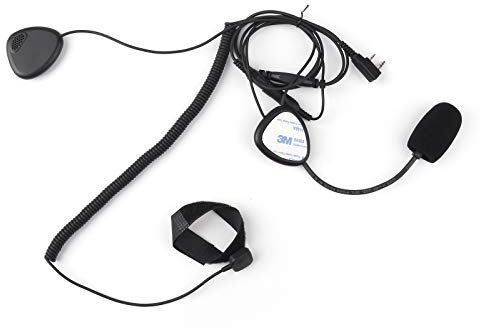 Areyourshop Finger PTT Motorcycle Helmet Headset MIC for Radio Kenwood Retevis TYT Baofeng