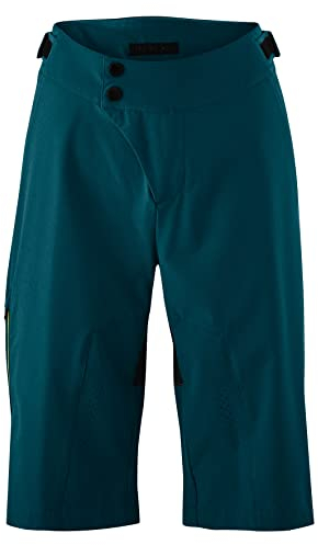 Gonso Damen MTB-Shorts Nomesino, Kurze Fahrradhose, Radhose mit einknöpfbarer Innenhose mit Sitzpolster