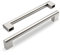 Amerdeco 5 Stück Möbelgriffe Edelstahl Gebürsteter Nickel 192mm Lochabstand Schrankgriffe für Küche, Schubladen & Kleiderschrank UK0038