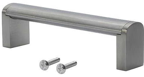 Stahlia Möbelgriffe Edelstahl 320mm Schrankgriffe oval (5 Stück) Griffe Möbel Küchengriffe Schubladengriffe Schranktürgriffe Türgriffe Küche Stangengriffe
