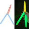 Luminous Radish Toy, 3D Printed Gravity Toy for Adults, Carrot Gravity Knife Fidget Toys, Glowing Butterfly Knife for Anxiety Relief