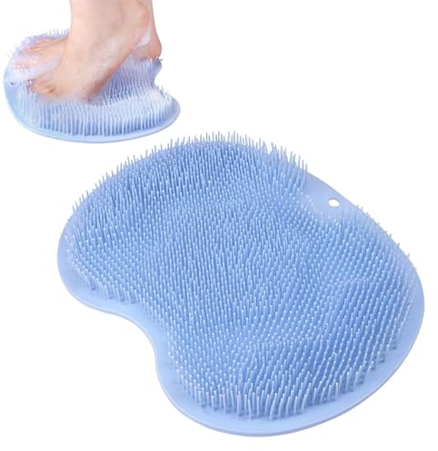 Shower & Bath Foot Scrubber Mat - Non-Slip Suction Cups, Foot Care, Exfoliation, Spa, Circulation & Pain Relief