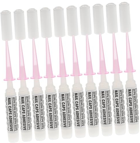 BUGUUYO 10pcs Pet Nail Covers Adhesive Glue for Dogs Cats Claw Protection Caps Applicator Tips Pet Accessories Nail Gel Glue