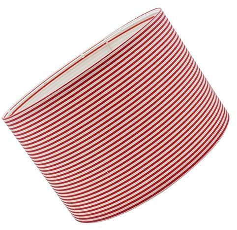 Artibetter Ersatz-lampenschirm Für Schreibtischlampe Leinen Bastel-lampenschirm Rot-weiß Gestreift Heimdekoration Für Deckenlampe