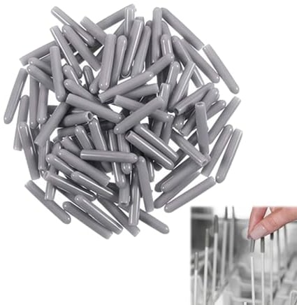 100 Cappucci per Lavastoviglie, Cappucci Per Cestello Posate Lavastoviglie, Tappi di Protezione per Scolapiatti per Lavastoviglie per Tutti Cestelli, Proteggere dalla Ruggine(Grigio)