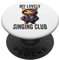 Denglisch Sprüche My Lovely Singing Club Katzen Denglisch PopSockets mit austauschbarem PopGrip