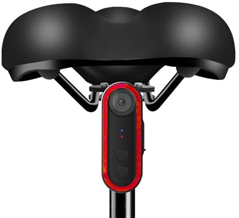 Bike Rear View Camera, DV Camera Taillight, 1080P HD | 150° Viewing | Rechargeable | 3500mAh Battery Up to 6 Hour Runtime | IPX6 Water Proof | Safety Bike Rear Light