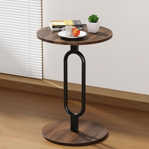 ZOYIZEN Table d'appoint Ronde en Bois, Table de Salon pour Canapé, 40 x 60 cm (Ø x H)