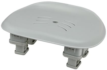 perfk Taburete elevador para bañera de hidromasaje, asiento para bañera de hidromasaje, taburete para uso en interiores o exteriores, taburete de secado, Gris