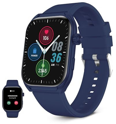 KSIX Smartwatch Urban Move Azul, Pantalla AMOLED 2.06, Mensajes, Manos Libres, Asistente Voz, 100+ Modos Deportivos