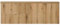 [en.casa] Doppelwaschtisch Skelbolu Unterschrank mit 2 Türen und 2 Schubladen Waschbeckenunterschrank Badmöbel 160x60x40 cm Eiche