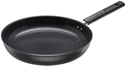 Fiskars Bratpfanne, Hard Face, Durchmesser 30 cm, Für alle Kochfelder geeignet, Antihaftbeschichtung, Kratzfest, Aluminium/Kunststoff, Schwarz, 1075521