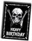 TinyTami Heavy Birthday Skull Geburtstagskarte Postkarte für Metalheads Rocker Grußkarte