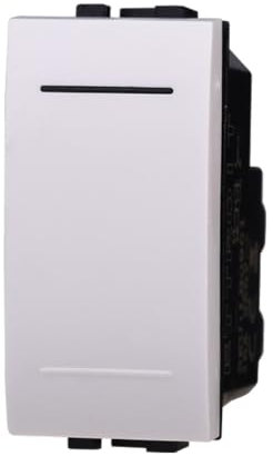 1 MODULO INTERRUTTORE 16A, BIANCO, COMPATIBILE CON BTICINO LIVING, MODULI E FRUTTI 100% COMPATIBILI, MATERIALI DI ALTA QUALITA'