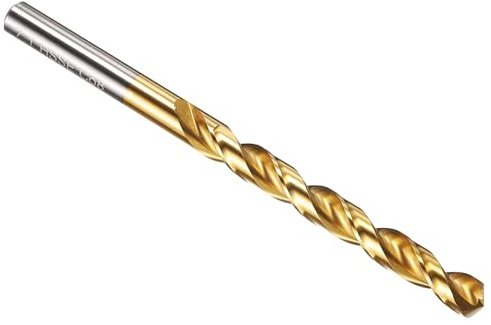 PATIKIL 7.2mm Drill Bit M42 8% Cobalt High-Speed Steel 135° TiN Coated | Jobber Straight Shank for Hard Metal Stainless Steel