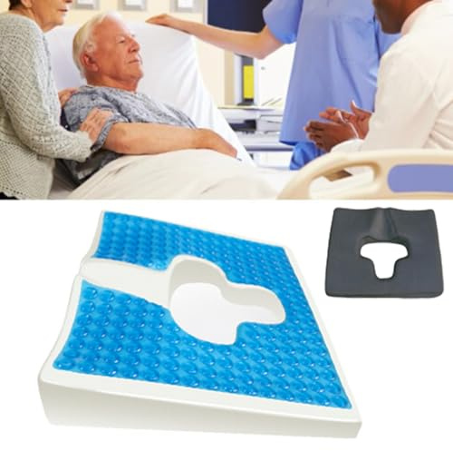 RATSTONE Almohada Antiescaras,Cojines Antiescaras,Material De Fibra,Apertura En Forma De t,Buena Transpirabilidad,Ideal para Personas Que Pasan Mucho Tiempo En Cama o Sentadas