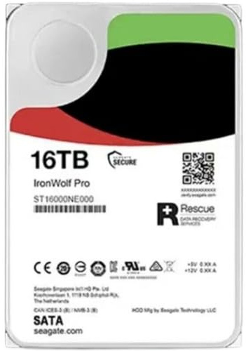 KWWEWEB For disco rigido NAS SATA3 IronWolf da 3,5 da 3,5 da 6 GB/s 7200 giri/min for 18TB 16TB 14TB 10TB 8TB 6TB 4TB(16TB ST16000NE000)