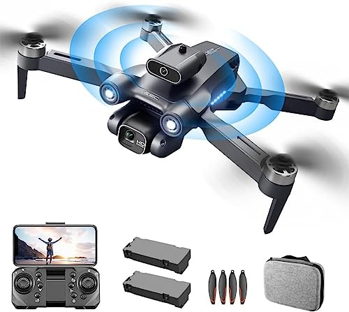 Drone with Camera 1080P for Adults,Brushless Motor Drone Mini Portable Drone Quadcopter with 360° Obstacle Avoidance,Optical Flow Positioning, APP Control,Chirstmas Birthday Gifts for Adults